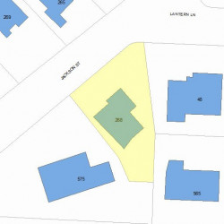 268 Jackson St, Newton, MA 02459 plot plan