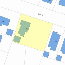 172 Pearl St, Newton, MA 02458 plot plan