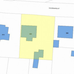406 Woodward St, Newton, MA 02468 plot plan