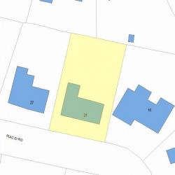 21 Placid Rd, Newton, MA 02459 plot plan