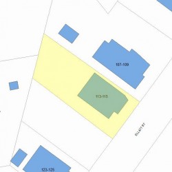 115 Elliot St, Newton, MA 02461 plot plan