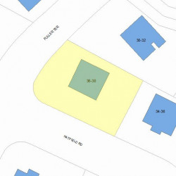 36 Fuller Ter, Newton, MA 02465 plot plan