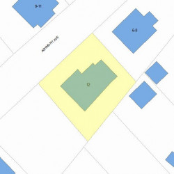 12 Ashmont Ave, Newton, MA 02458 plot plan