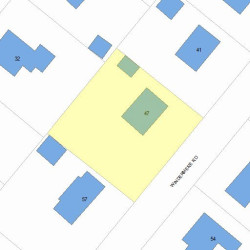 47 Windermere Rd, Newton, MA 02466 plot plan