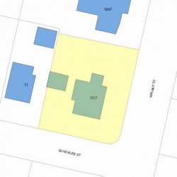 1057 Walnut St, Newton, MA 02461 plot plan