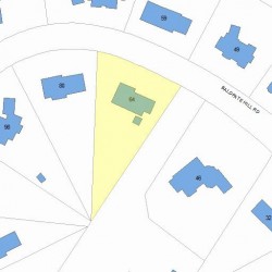 64 Baldpate Hill Rd, Newton, MA 02459 plot plan