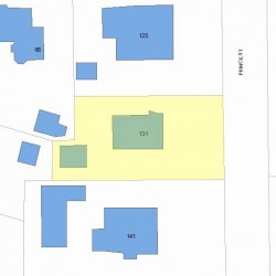 131 Prince St, Newton, MA 02465 plot plan