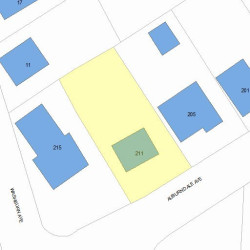 211 Auburndale Ave, Newton, MA 02466 plot plan