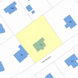 175 Pine Ridge Rd, Newton, MA 02468 plot plan