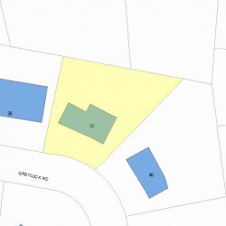 42 Greylock Rd, Newton, MA 02465 plot plan
