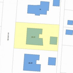 20 Wessex Rd, Newton, MA 02459 plot plan