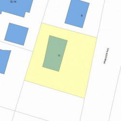 15 Parkview Ave, Newton, MA 02460 plot plan