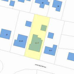 17 Winchester Rd, Newton, MA 02458 plot plan