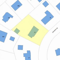 29 Ashmont Rd, Newton, MA 02468 plot plan