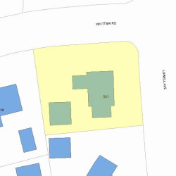 541 Lowell Ave, Newton, MA 02460 plot plan