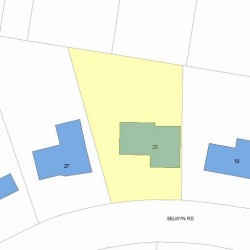 23 Selwyn Rd, Newton, MA 02461 plot plan