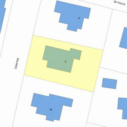 8 Eden Ave, Newton, MA 02465 plot plan