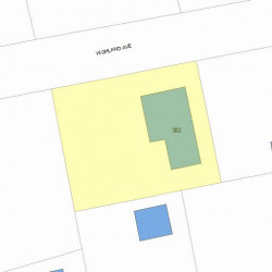 302 Highland Ave, Newton, MA 02465 plot plan