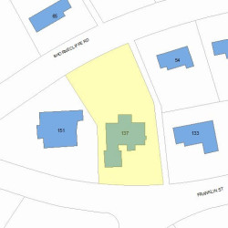 137 Franklin St, Newton, MA 02458 plot plan