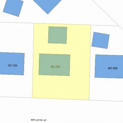 703 Boylston St, Newton, MA 02459 plot plan