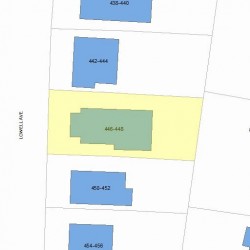 448 Lowell Ave, Newton, MA 02460 plot plan