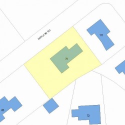 79 Howland Rd, Newton, MA 02465 plot plan