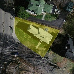 27 Durant St, Newton, MA 02458 aerial view