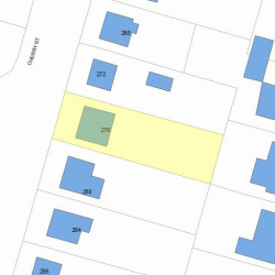 276 Cherry St, Newton, MA 02465 plot plan