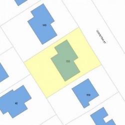 155 Christina St, Newton, MA 02461 plot plan