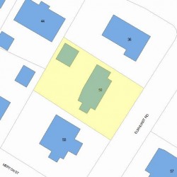 50 Elmhurst Rd, Newton, MA 02458 plot plan