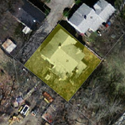 20 Duane Ave, Newton, MA 02465 aerial view