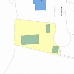 17 Malvern Ter, Newton, MA 02466 plot plan
