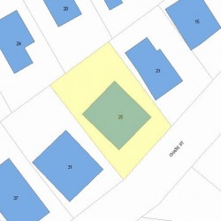 25 Chase St, Newton, MA 02459 plot plan