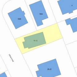 12 Circuit Ave, Newton, MA 02461 plot plan