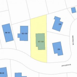 109 Atwood Ave, Newton, MA 02460 plot plan