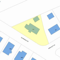 141 Dickerman Rd, Newton, MA 02461 plot plan