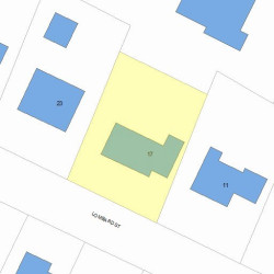 17 Lombard St, Newton, MA 02458 plot plan