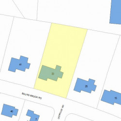 33 Bound Brook Rd, Newton, MA 02461 plot plan