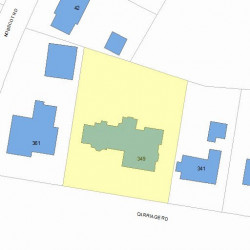 349 Commonwealth Ave, Newton, MA 02459 plot plan