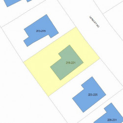 219 Langley Rd, Newton, MA 02459 plot plan