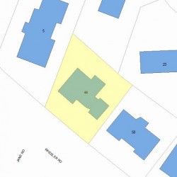 44 Wheeler Rd, Newton, MA 02459 plot plan