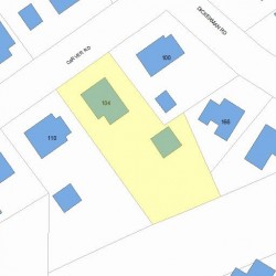 104 Carver Rd, Newton, MA 02461 plot plan