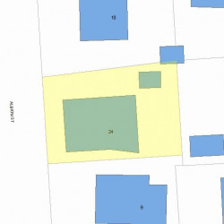 24 Albion St, Newton, MA 02459 plot plan