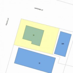 30 School St, Newton, MA 02458 plot plan