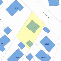 8 Jackson Ter, Newton, MA 02458 plot plan