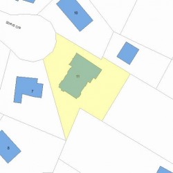 11 Doris Cir, Newton, MA 02458 plot plan