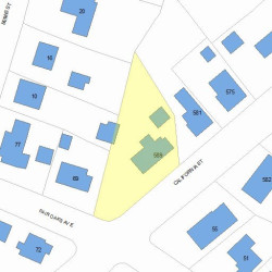 589 California St, Newton, MA 02460 plot plan