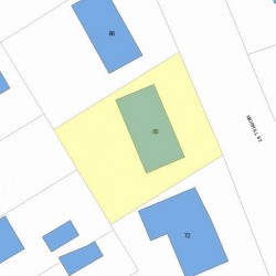 80 Morrill St, Newton, MA 02465 plot plan