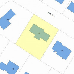 111 Stanley Rd, Newton, MA 02468 plot plan