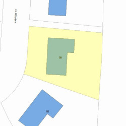 99 Andrew St, Newton, MA 02461 plot plan